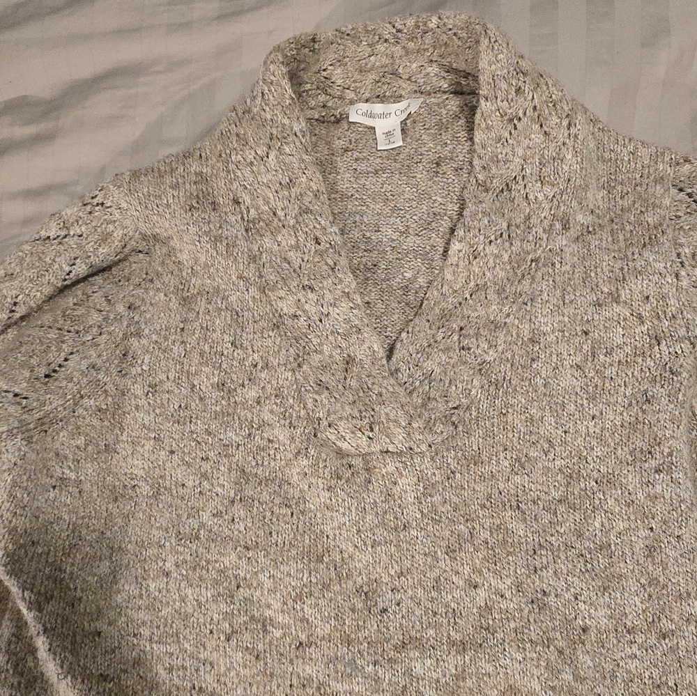 Coldwater Creek Gray Knit Sweater